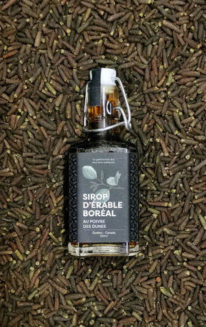 Sirop d'érable boréal au Poivre des dunes